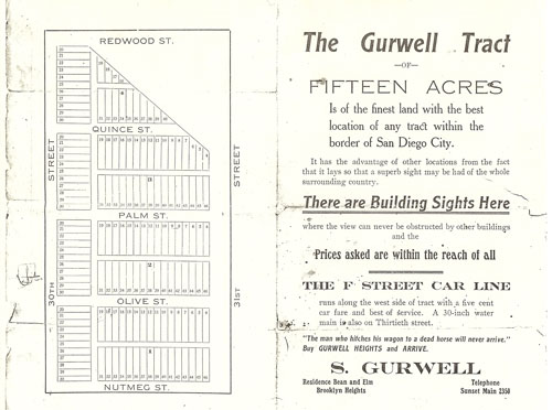 Gurwell Tract Advertisement